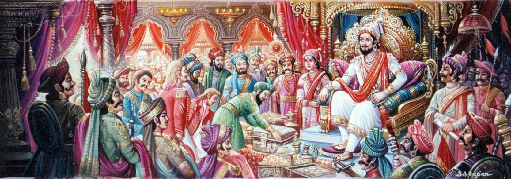 Temple Mural, Detail — oil on canvas, temple commission